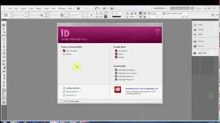 Indesign 5.5 Tutorial Creating and Opening Documents
