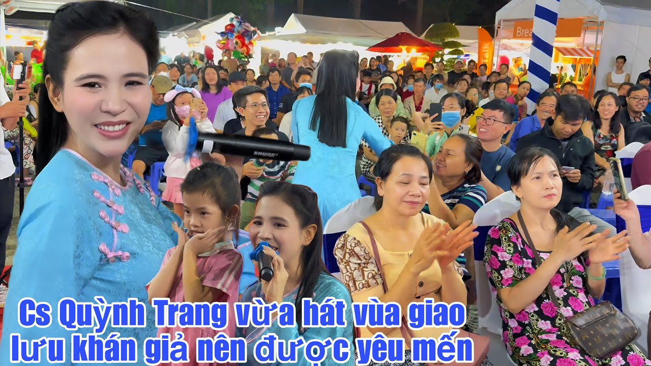 Cs Quỳnh Trang hát khai mạc chương trình Ẩm Thực Chay chủ đề Mùa Xuân tại công viên gia định 