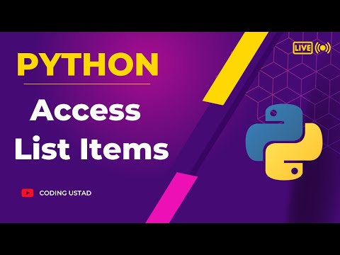 How to access list items in python |  Python list indexing