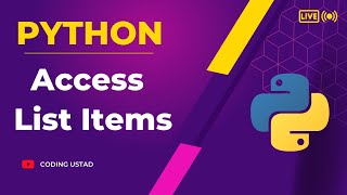 How to access list items in python |  Python list indexing