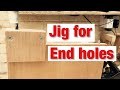 Plywood pocket jig for end holes