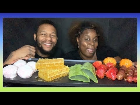 MOST POPULAR FOOD FOR ASMR w/HONEY, ALOE VERA, CANDIED FRUIT (TANGHULU) & MOCHI NO TALKING MUKBANG