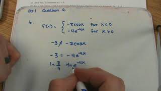 AP Calculus AB 2011 FRQ Question 6