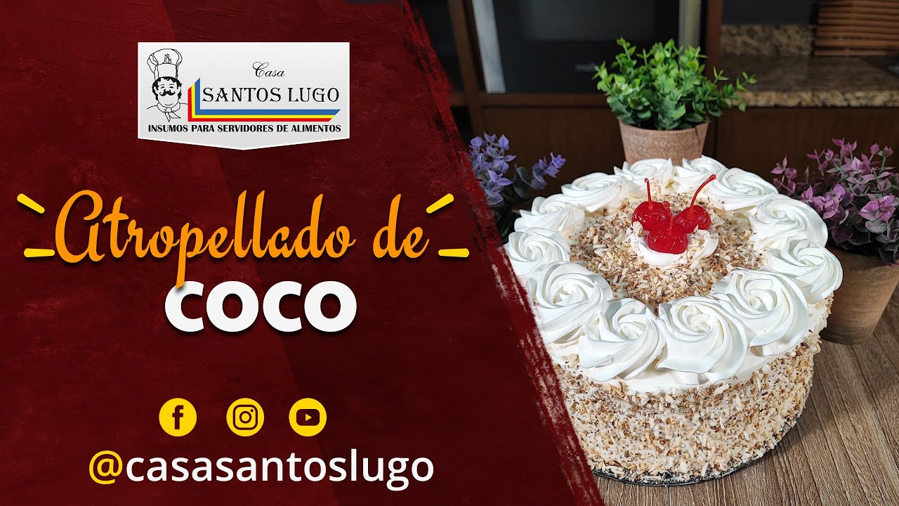 PASTEL ATROPELLADO DE COCO