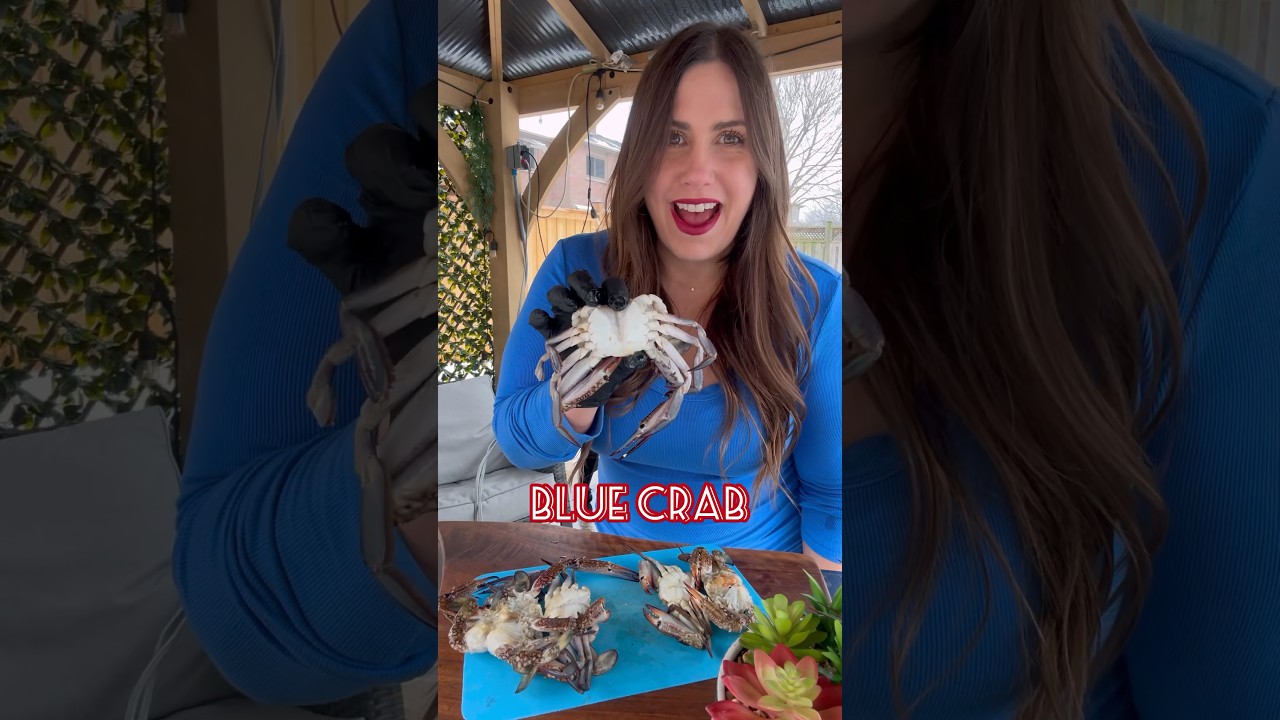 Blue Crab 🦀 Rinse - Marinade - Grill. Lets make this blue crab recipe on my Kamado 