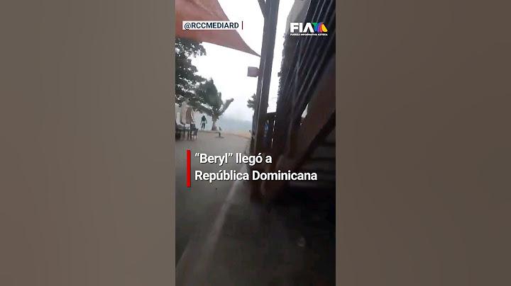 Así se sintió la fuerza del huracán Beryl al llegar a República Dominicana.