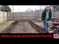 Garden 2nd pass with Southland rear tine tiller