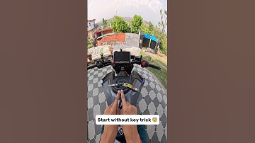 Bike start without key trick 😱