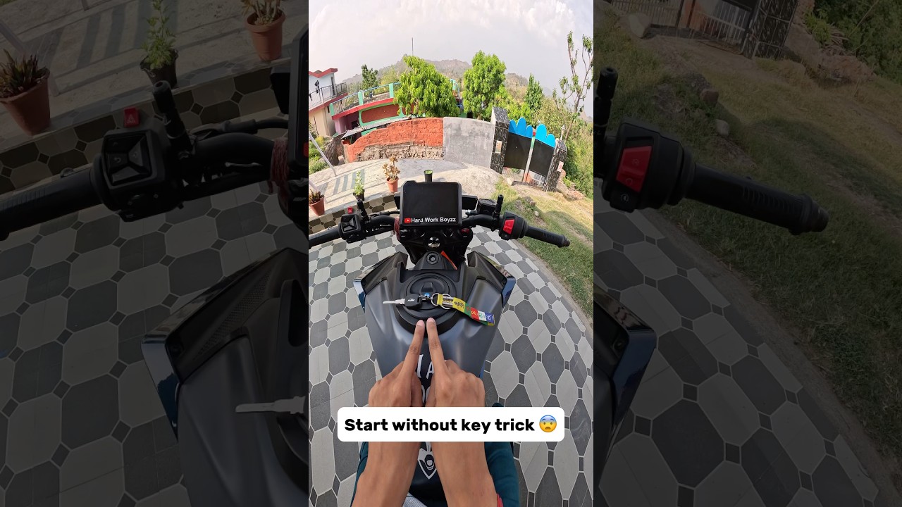 Bike start without key trick 😱