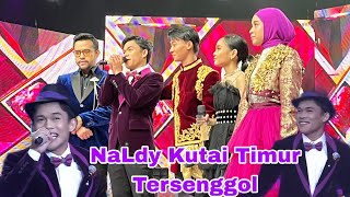 Tonight, NaLdy Kutai Timur was eliminated because he forgot the lyrics to NaLdy's enthusiasm.
