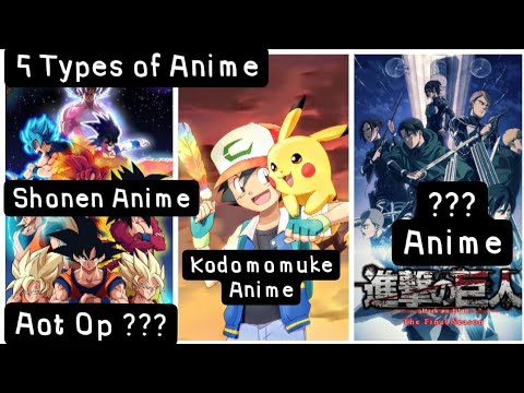 5 types of anime