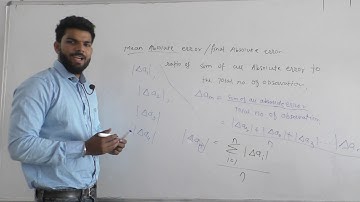 WHAT IS MEAN ABSOLUTE  ERROR ?