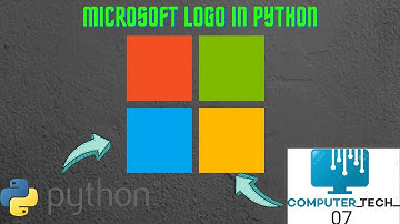 How to make Microsoft logo in python. #python