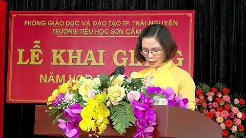 Lễ khai giảng trực tuyến trường TH Sơn Cẩm 3   Tp Thái Nguyên năm học 2021 2022