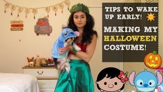 TIPS TO WAKE UP EARLIER! AND MAKING MY HALLOWEEN COSTUME!