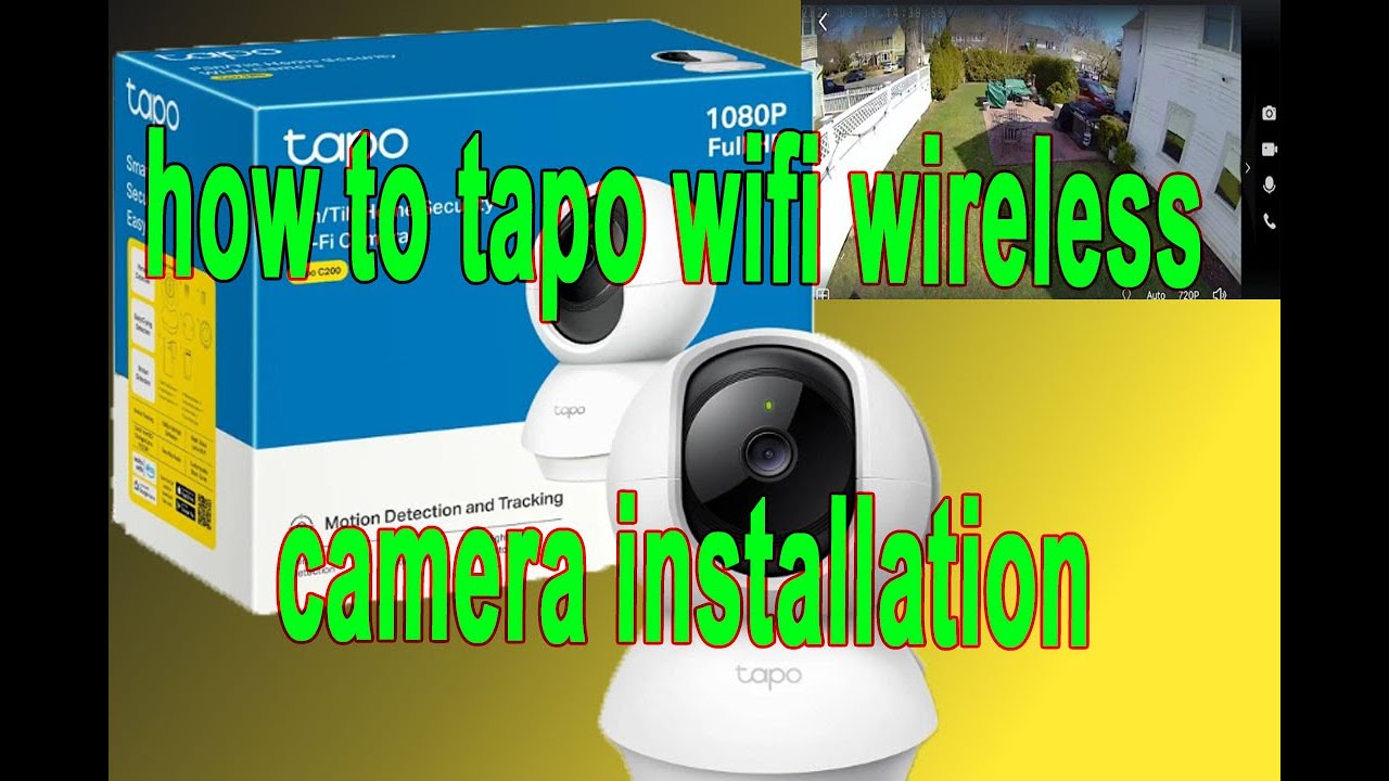 how to tapo c200 wifi wireless camera installation - YouTube