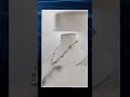 Elegante Labradorit Perlenkette Silber Collier Grau Barockperlen S.S.V. BOTTOM