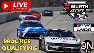 🔴WURTH 400 Practice & Qualifying. Live Nascar Cup Series. Live Commentary & Reaction. Livestream