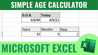 Age Calculator Tutorial In Microsoft Excel screenshot 5