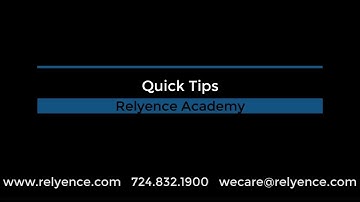 Relyence Academy Quick Tip - Using the Audit Trail in Relyence