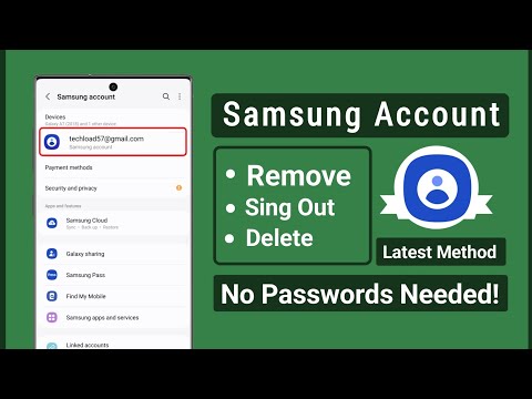 how to delete samsung account without password 2024