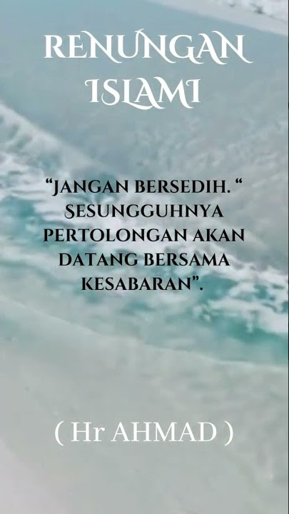 HADITS RIWAYAT AHMAD
