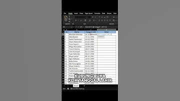 Cara menghitung umur otomatis dengan rumus