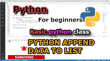 Python append data to list || Python List || Python for Beginners