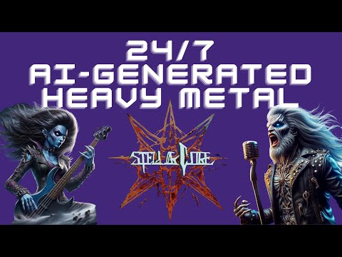 🔴Stellar Core's AI-Generated Heavy Metal Trilogy 24/7 Live Stream: Technological Evolution in Music