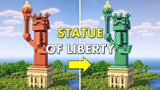 Minecraft | How to build the Statue of Liberty | Tutorial