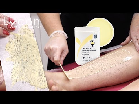 Leg Waxing with LYCOflex Vanilla Strip Wax  | LYCON Cosmetics