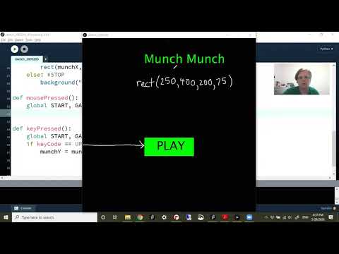 mousePressed Code for Munch Munch Game