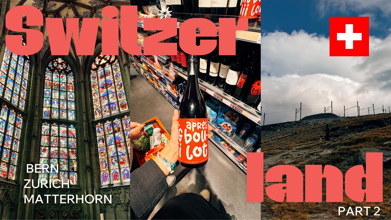 [Vlog]🇨🇭Switzerland Trip #2 Zermatt, Gornergrat, Bern /スイス旅行  ツェルマット,マッターホルン,ゴルナーグラート,ベルン
