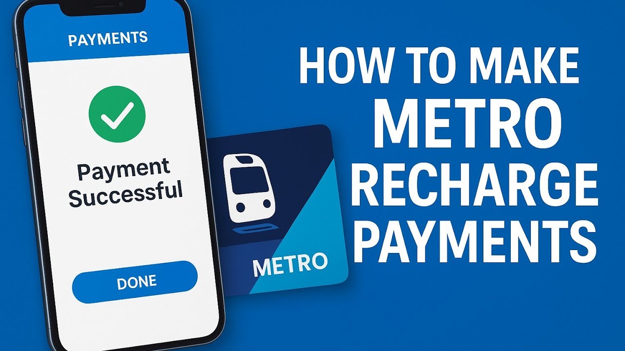 How to Make Metro Recharge Payments Learn how to make Metro recharge payments within 1 minute! 🚇💳