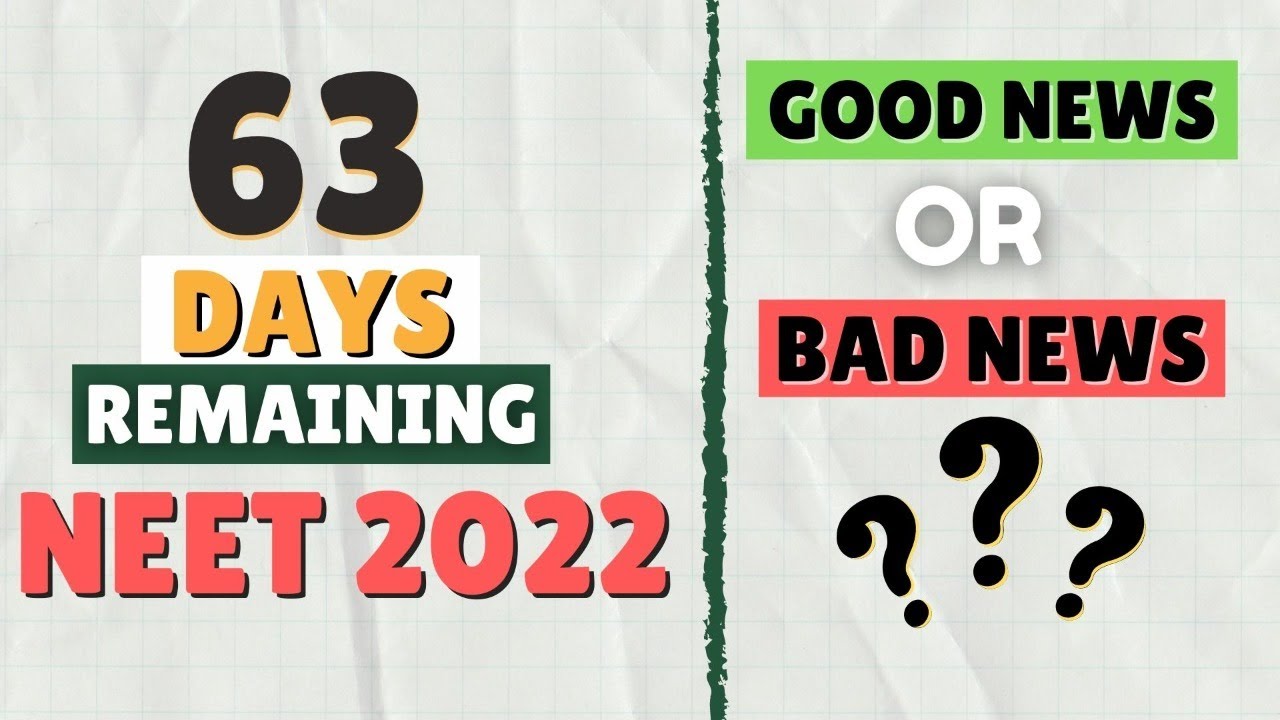 63 Days REMAINING in NEET 2022 - Are you SCARED? How to Make TIME TABLE for Remaining Time?