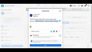 Creating Your First Post in Facebook Page