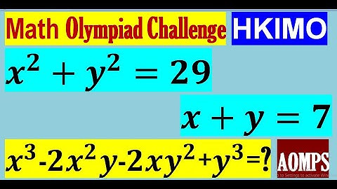 If x+y=7 and x^2+y^2=29, find x^3-2x^2 y-2xy^2+y^3
