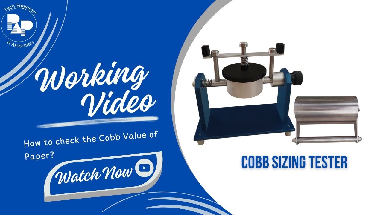 COBB TESTER || TILTING TYPE TESTER || PAP-TECH MAKE