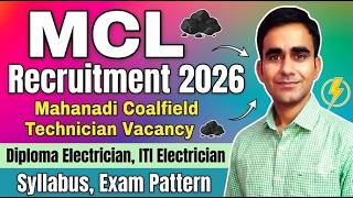 Mcl Recruitment 2026 Mahanadi Coalfield Technician Vacancy 2026 Syllabus Exam Pattern 2026