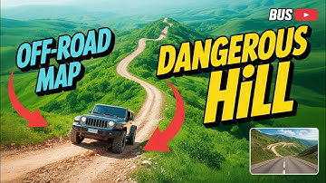 🔥download DANGEROUS HILL OFFROAD MAP MOD FOR bus simulator indonesia [BUSSID V4.3.4]#bussid 😮😳