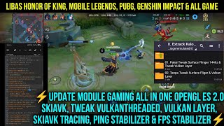 ⚡Module Gaming Semua Hp Ping & Render Stabil No Lag+Patah Patah Di Semua Game, ML, Pubg, HOK Dllnya