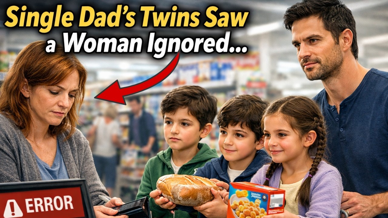 Single Dad’s Twins Saw a Woman Being Ignore at the Grocery Store They Did Next Left Everyone in Tear
