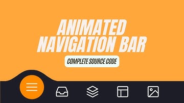 Animated Navigation Bar in HTML and CSS | Complete Source Code | Menu Hover Animation Effects