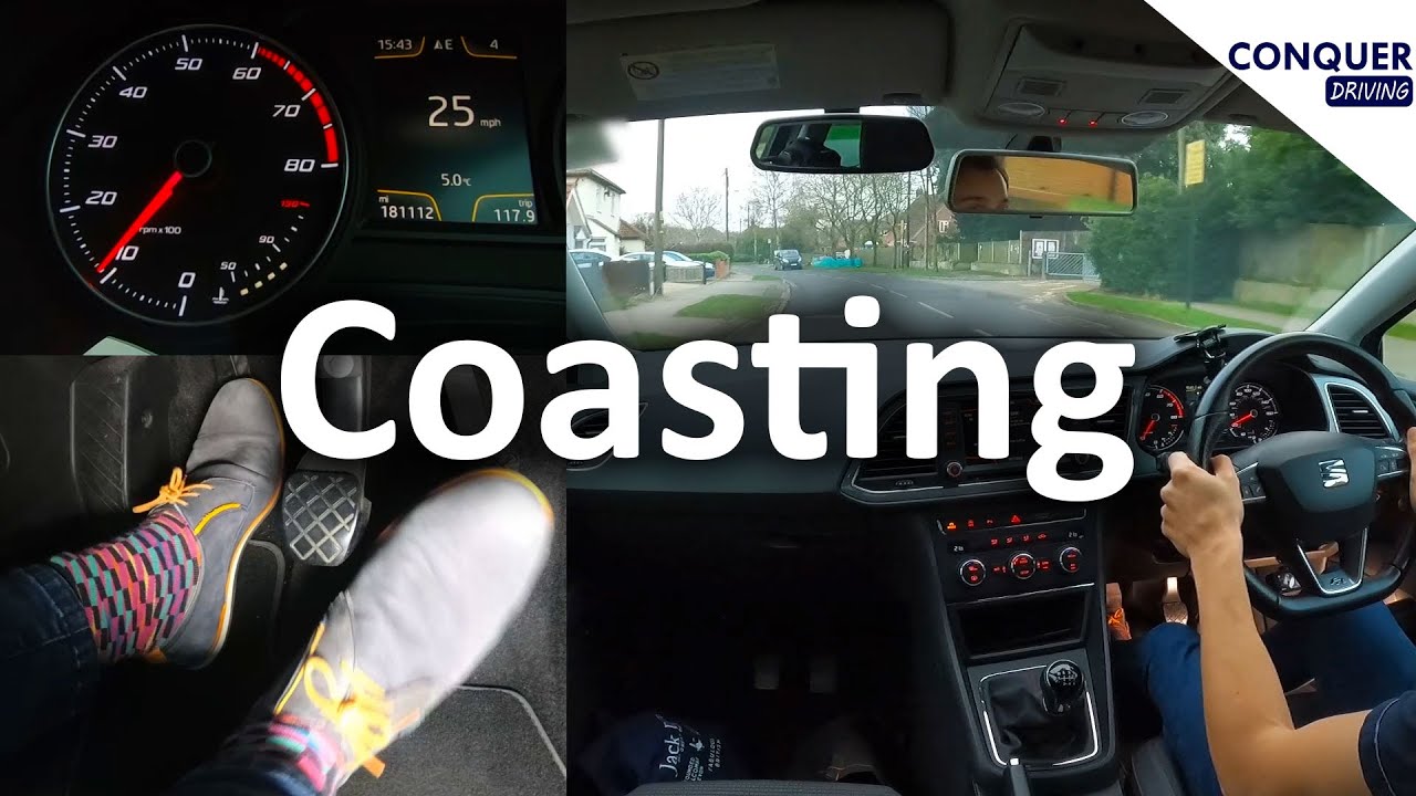 Potentiel straf Forudsige What is coasting when driving and what is allowed on the UK driving test -  YouTube