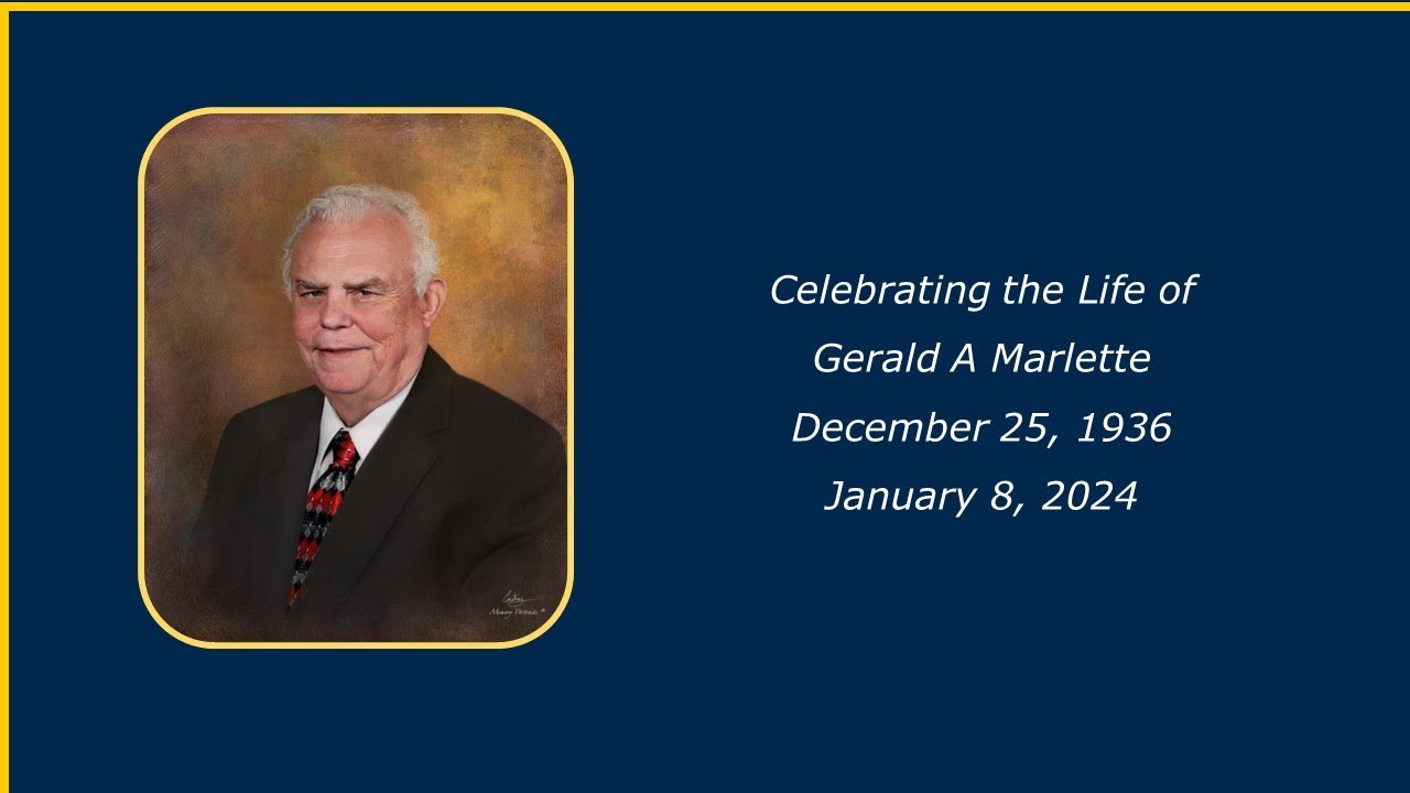 Gerald Marlette Memorial Service YouTube