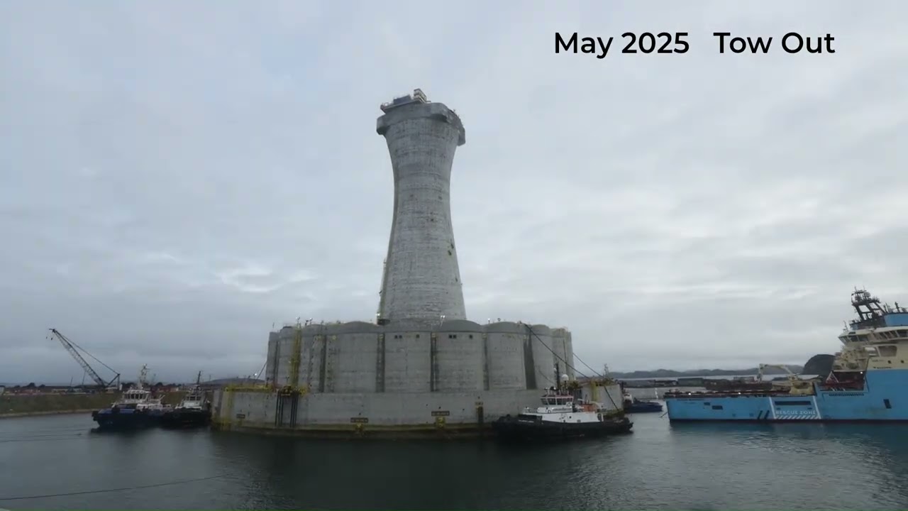 Flooding and tow out of the concrete gravity structure – West White Rose Project