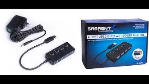 Sabrent 4-Port USB 3.0 Hub unboxing