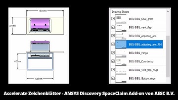Accelerate Zeichenblätter - ANSYS Discovery SpaceClaim Add-on von AESC B.V.