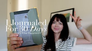 I Journaled For 30 Days, Here's What I Learned + Journal with Me in My Hobonichi A6 Original