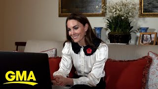 Kate Middleton spoke with British military families who have lost loved ones